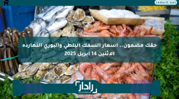 حقك مضمون.. أسعار السمك البلطي والبوري النهارده الإثنين 14 أبريل 2025